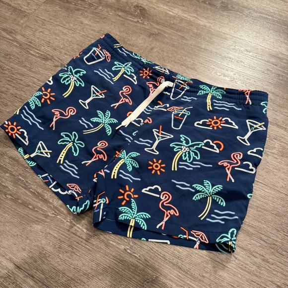 Chubbies Swim Trunks Mens Medium Neon Lights Beach Classic Swim Trunks‎ 5.5" - Picture 1 of 11